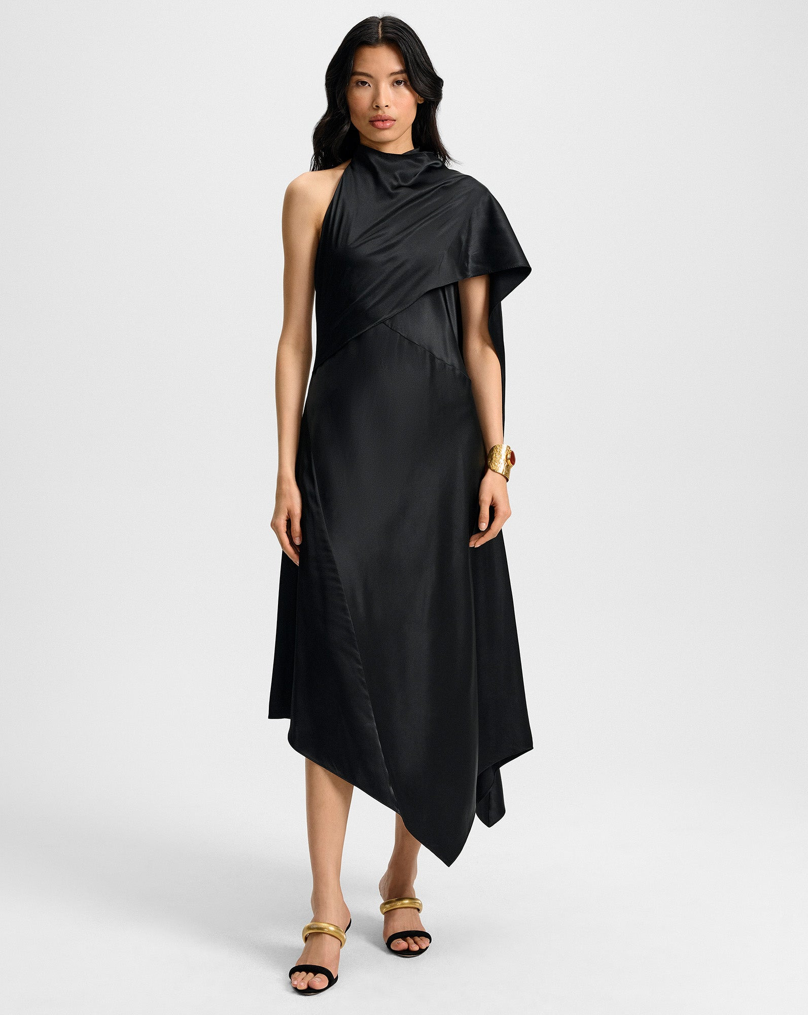 WYNDHAM SILK MIDI DRESS - 2