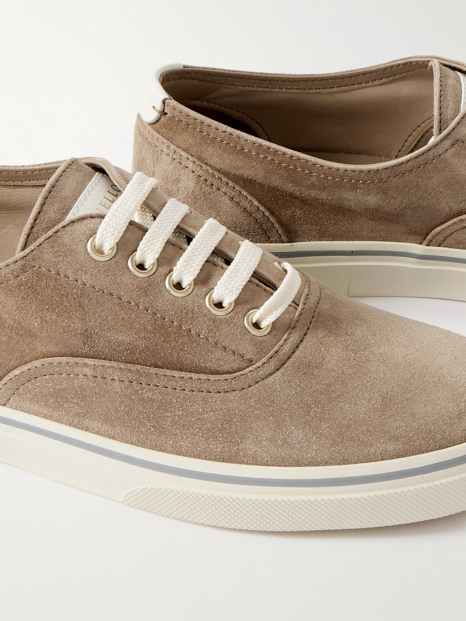 Suede Sneakers Taupe - 5