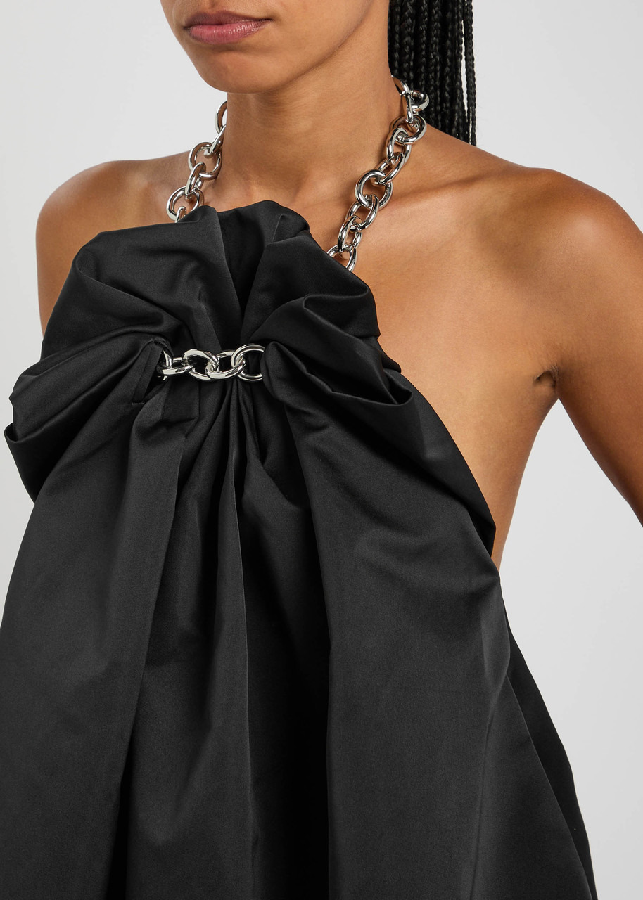 Simone Rocha Ruched Balloon Satin Mini Dress - 5