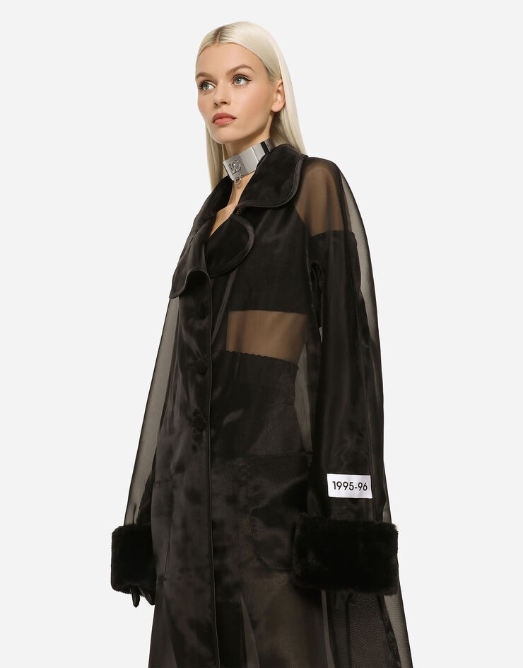 Organza trench coat with the Re-Edition label - 4