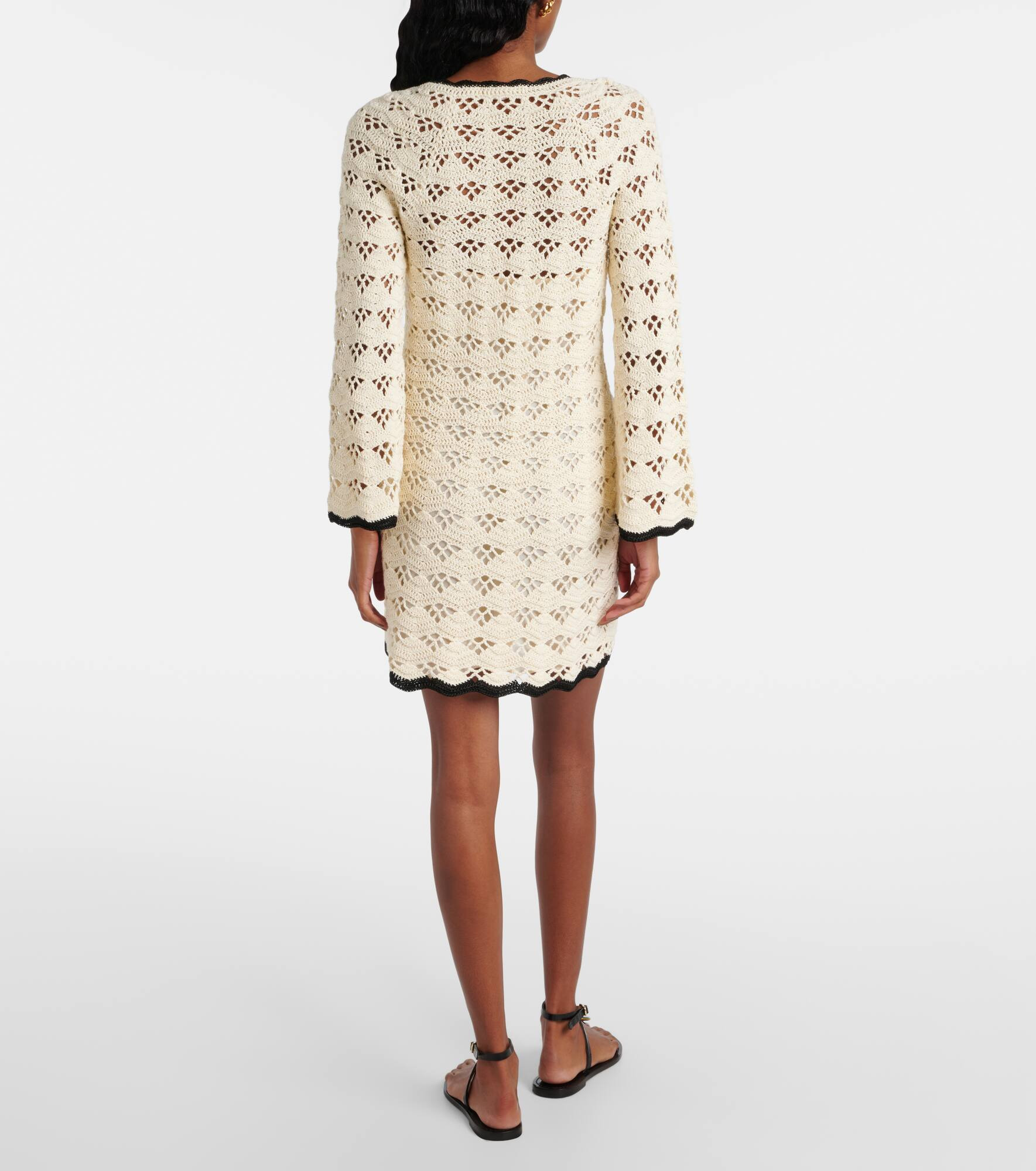 Rhiannon pointelle cotton minidress - 3