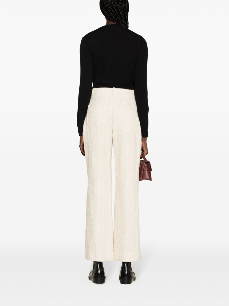Amour tweed straight-leg trousers 4