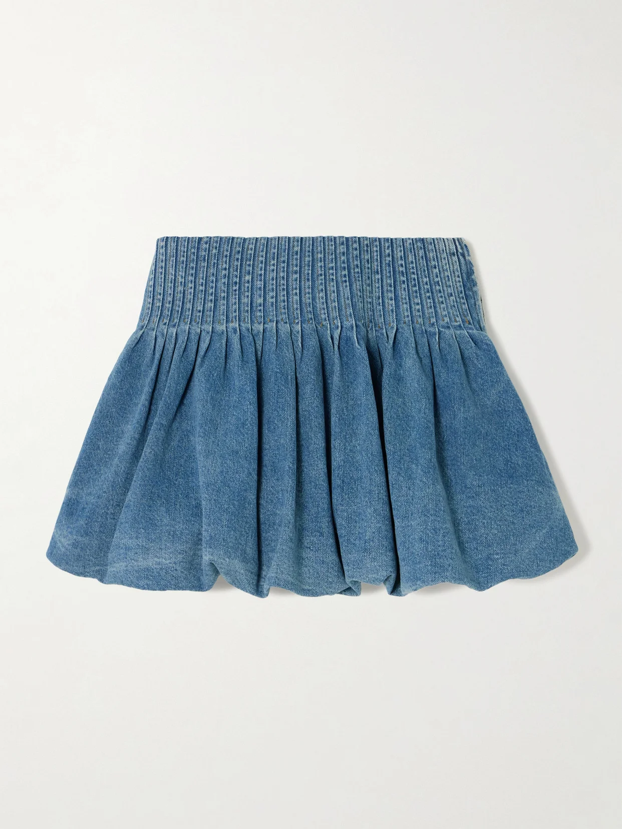 Oli Pleated Denim Mini Skirt - 1