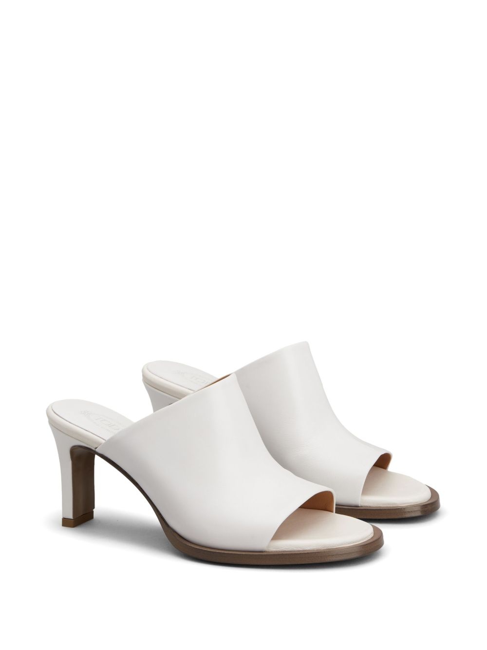 75mm leather mules - 2