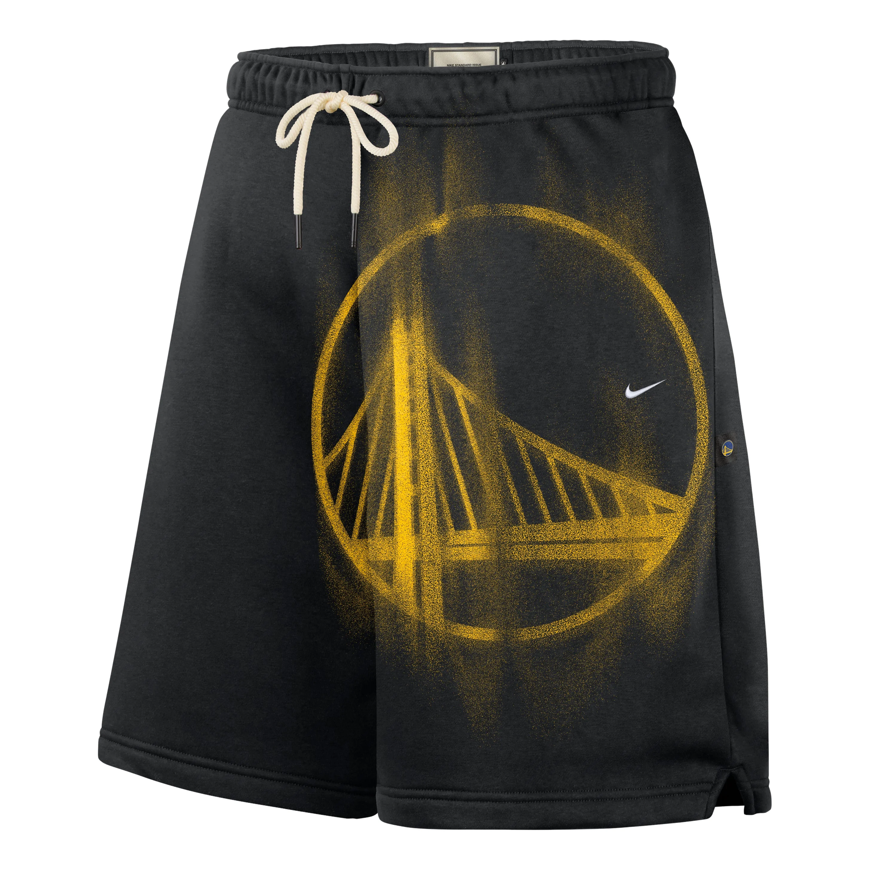 Nike Golden State Warriors Standard Issue Fleece Shorts 'Black White' IQ1485-010 - 1
