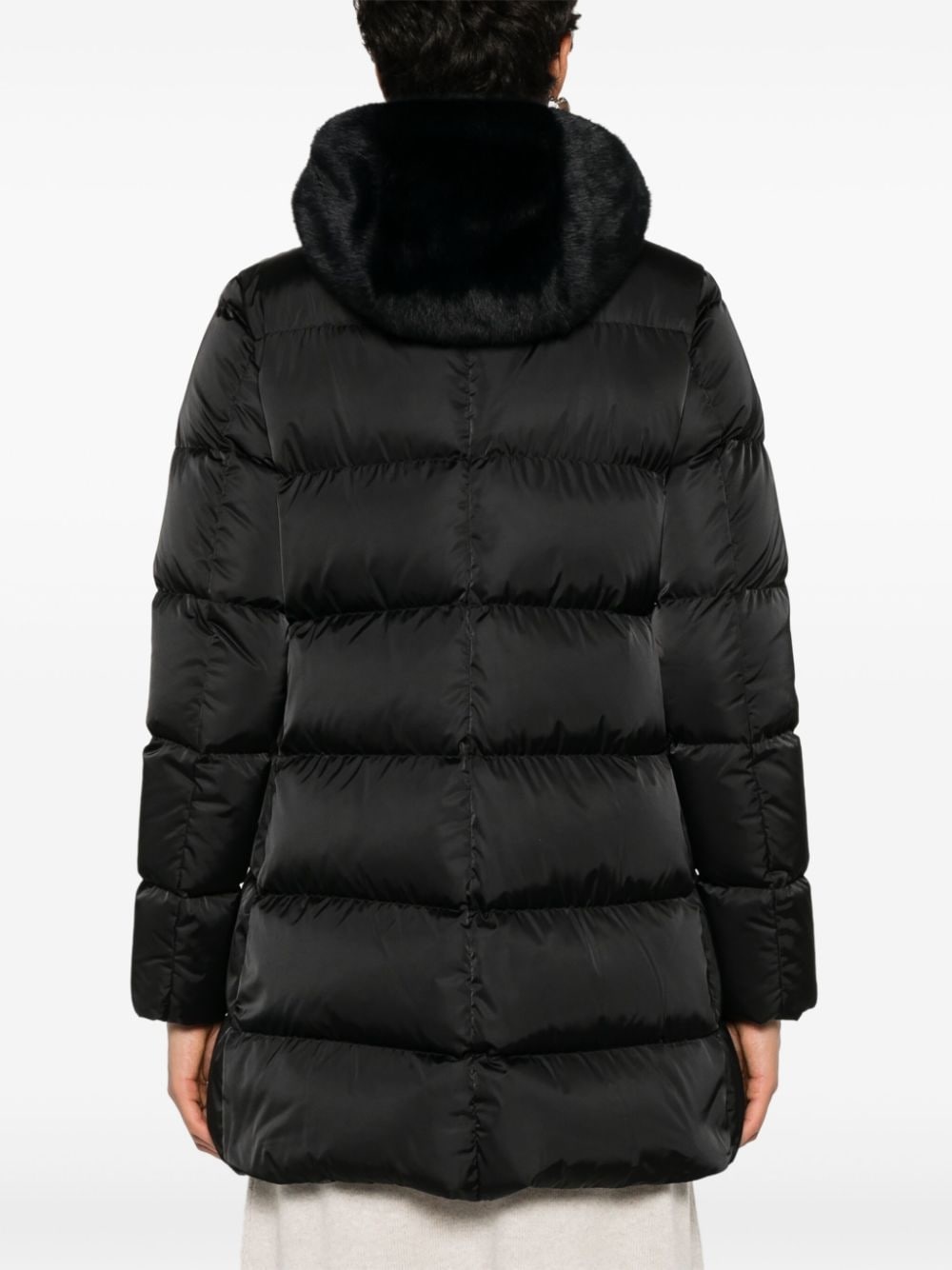 detachable-hood padded jacket - 4