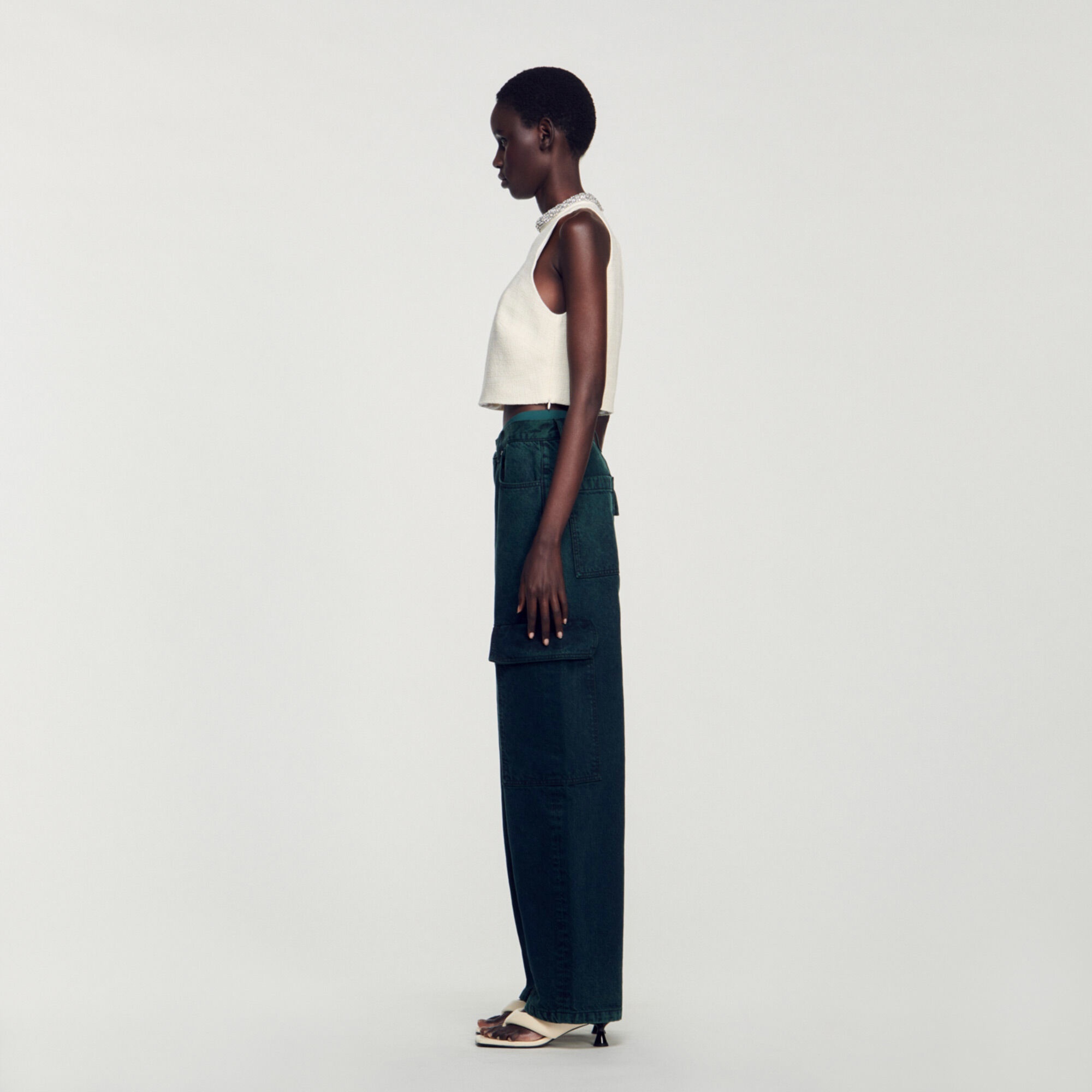 TWEED CROPPED TOP - 7