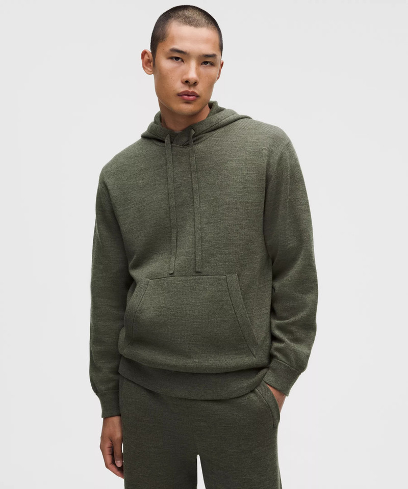 Merino Wool Pullover Hoodie 1