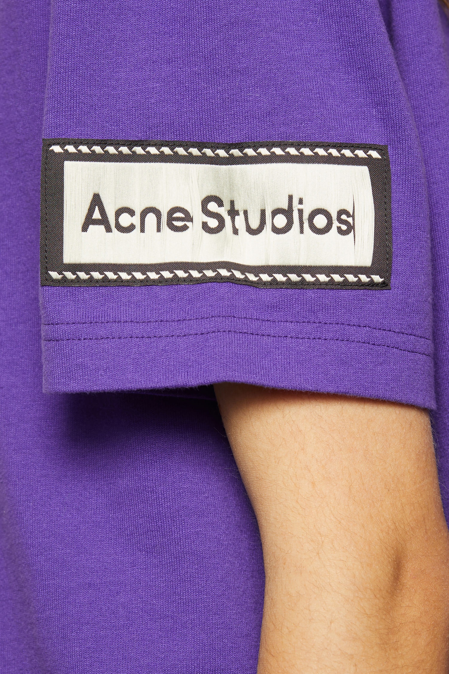 Logo-label t-shirt electric purple - 5