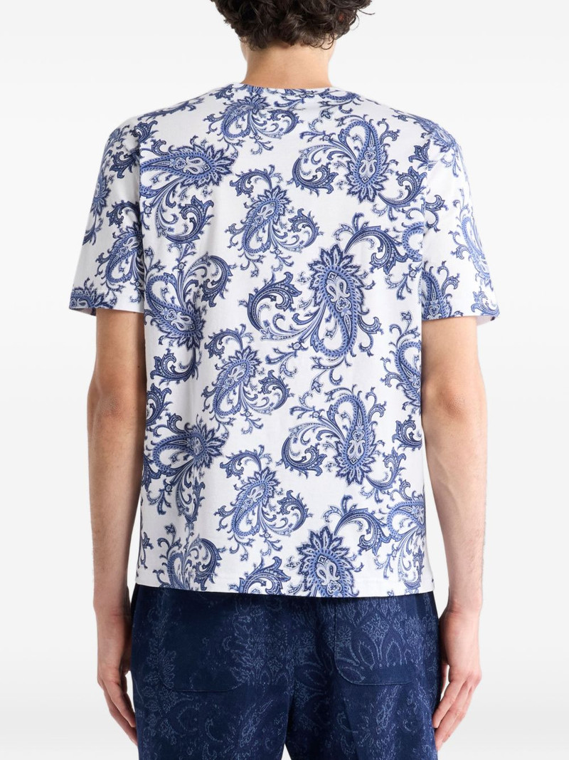 leafy paisley motif T-Shirt 3