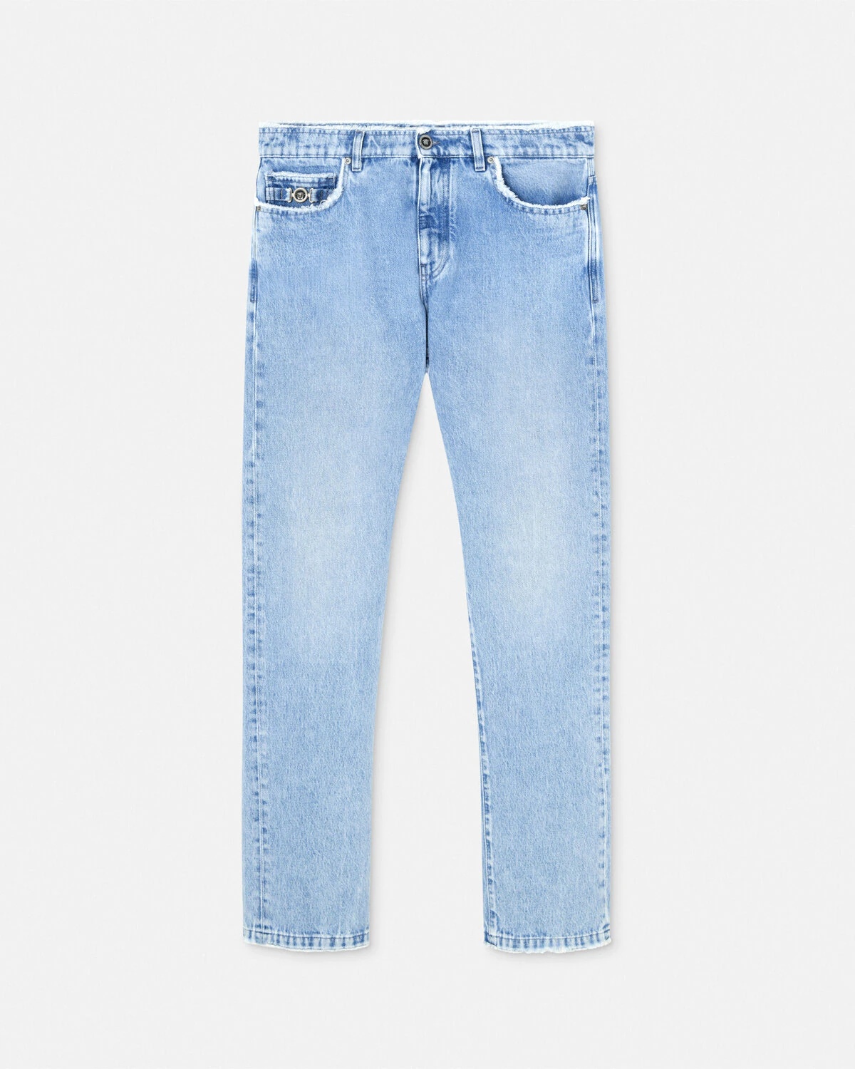 Frayed Regular-Fit Jeans - 1