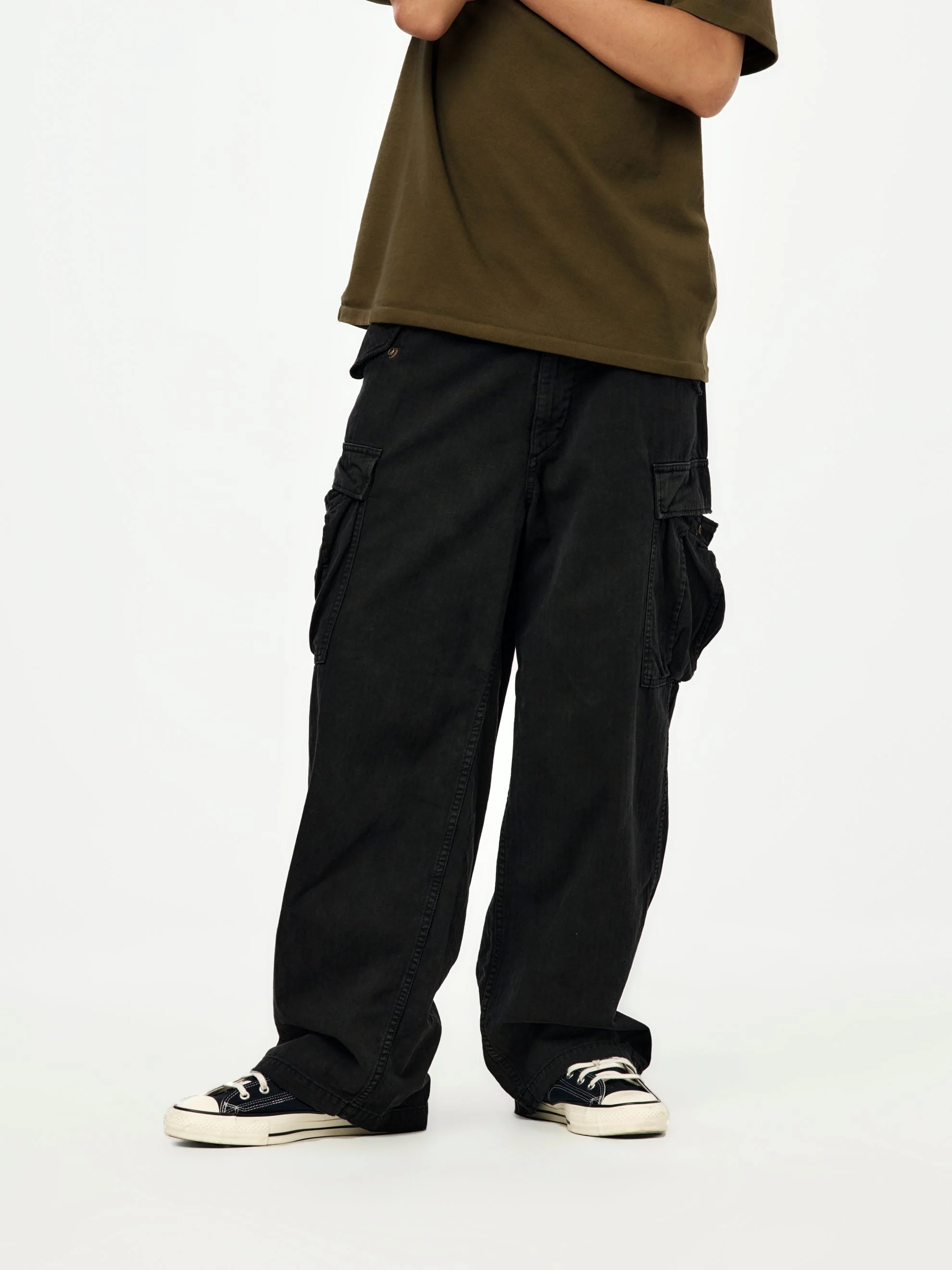 VINTAGE US ARMY M-51 FIELD PANTS (BLACK) (SIS) - 1