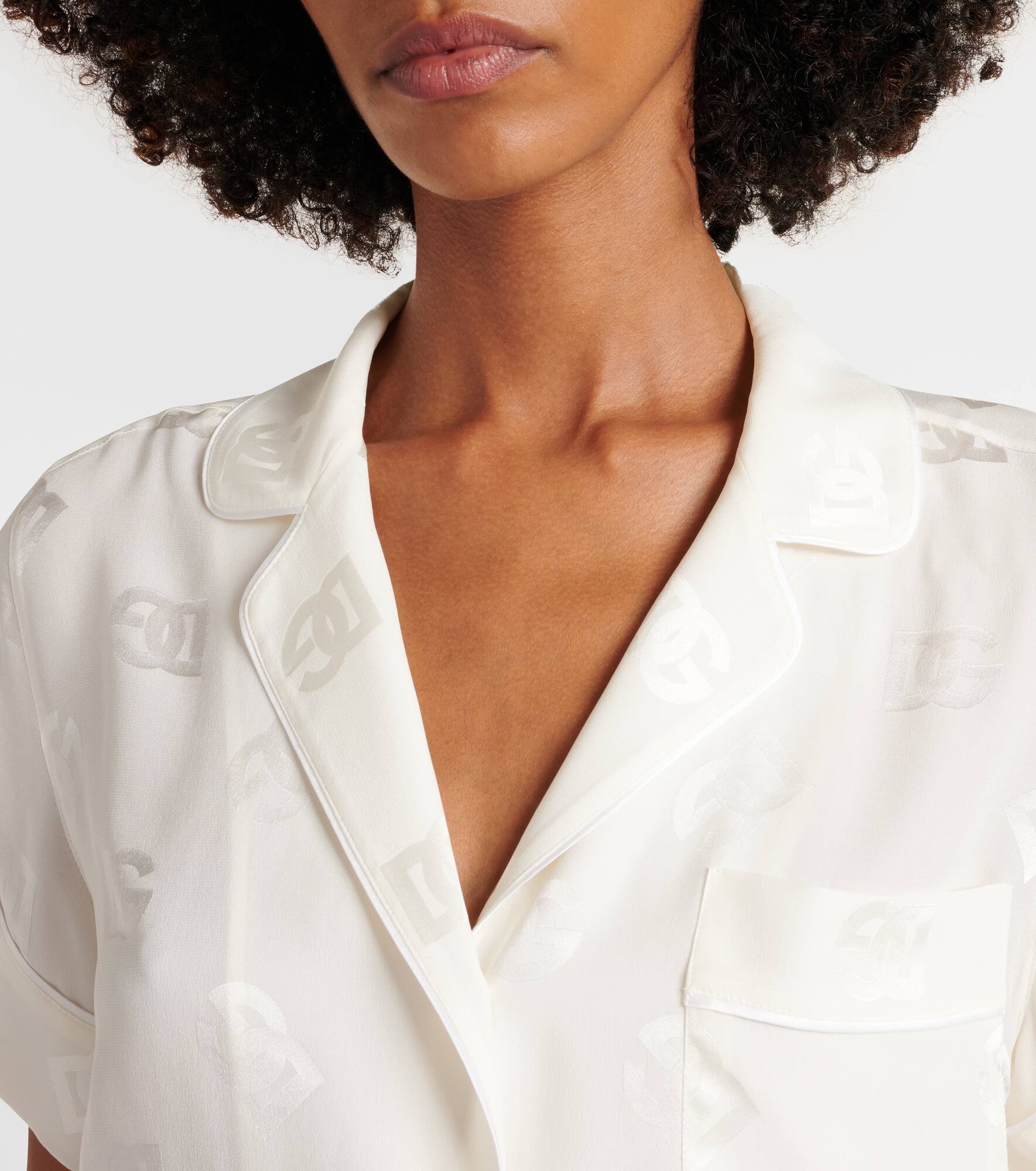 DG silk pajama shirt - 4