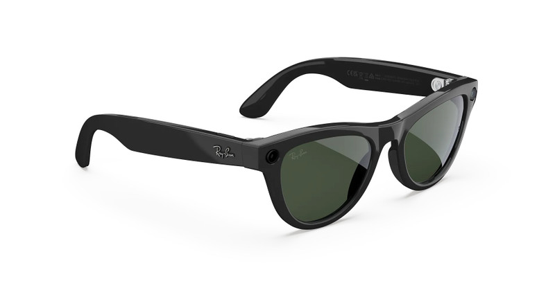 Ray-Ban Ray-Ban Meta Skyler (Gen 2) Shiny Black Transitions® Graphite Green Lenses outlook