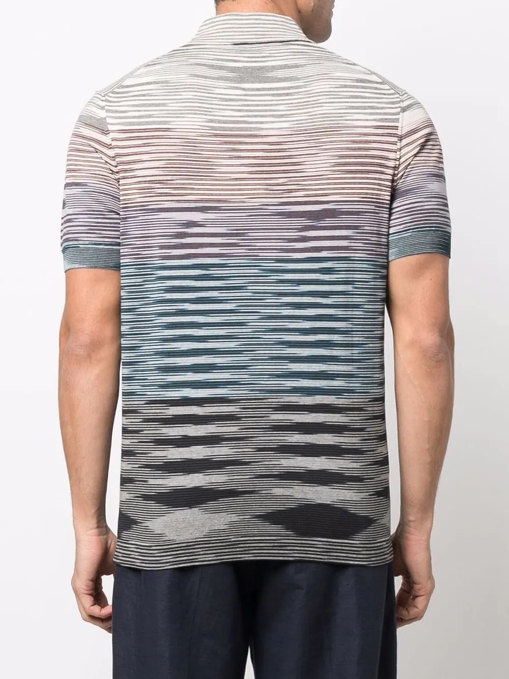 striped short-sleeved T-shirt - 4