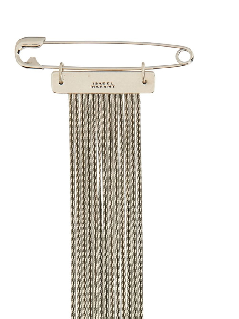 Isabel Marant logo-detail brooch outlook