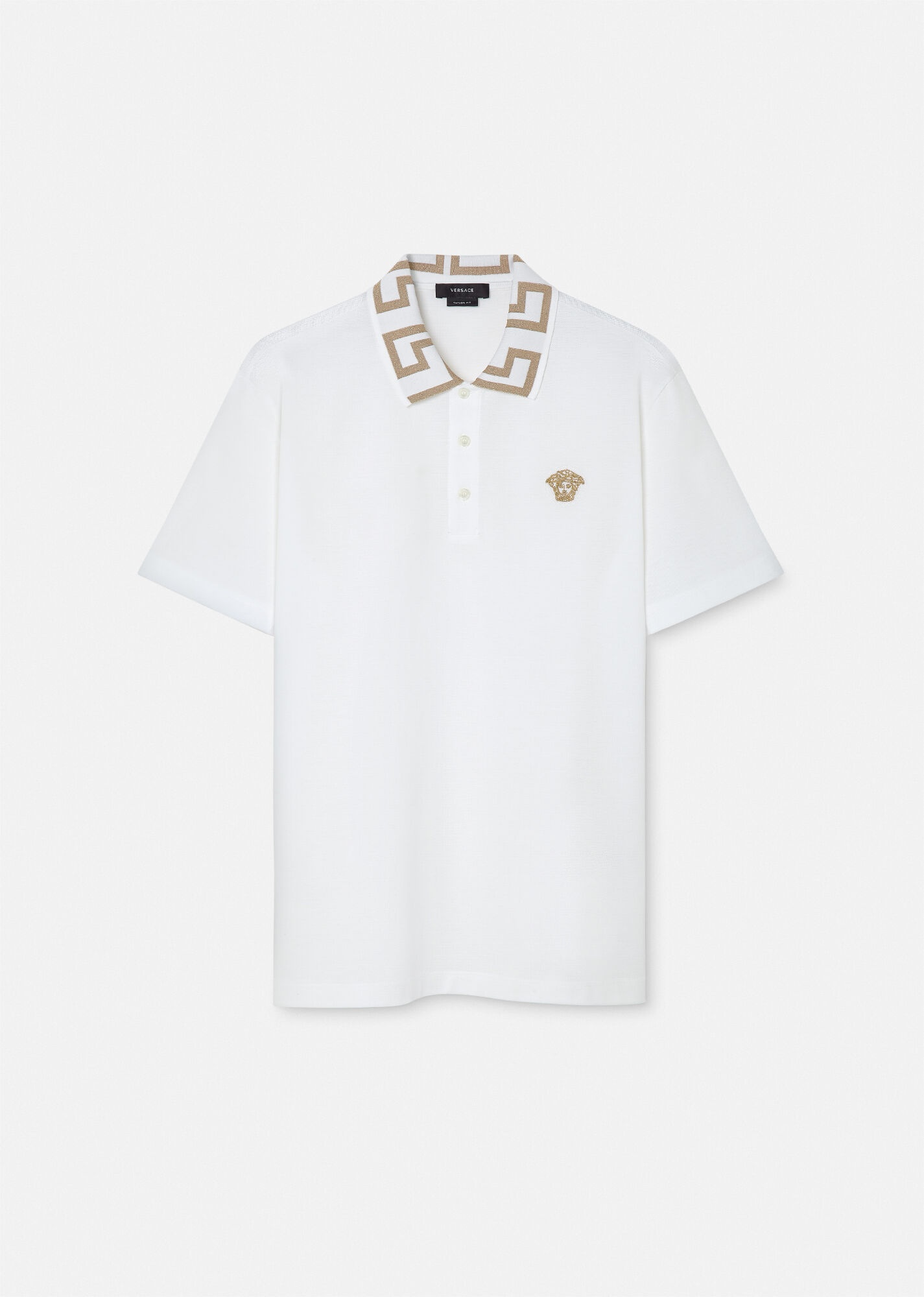 Greca Embroidered Polo Shirt - 1