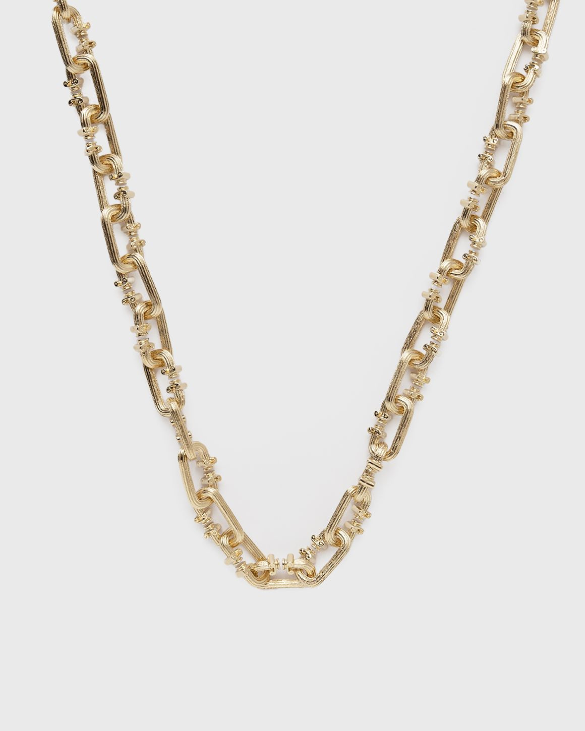 SMALL C LINK COLUMN NECKLACE - 2