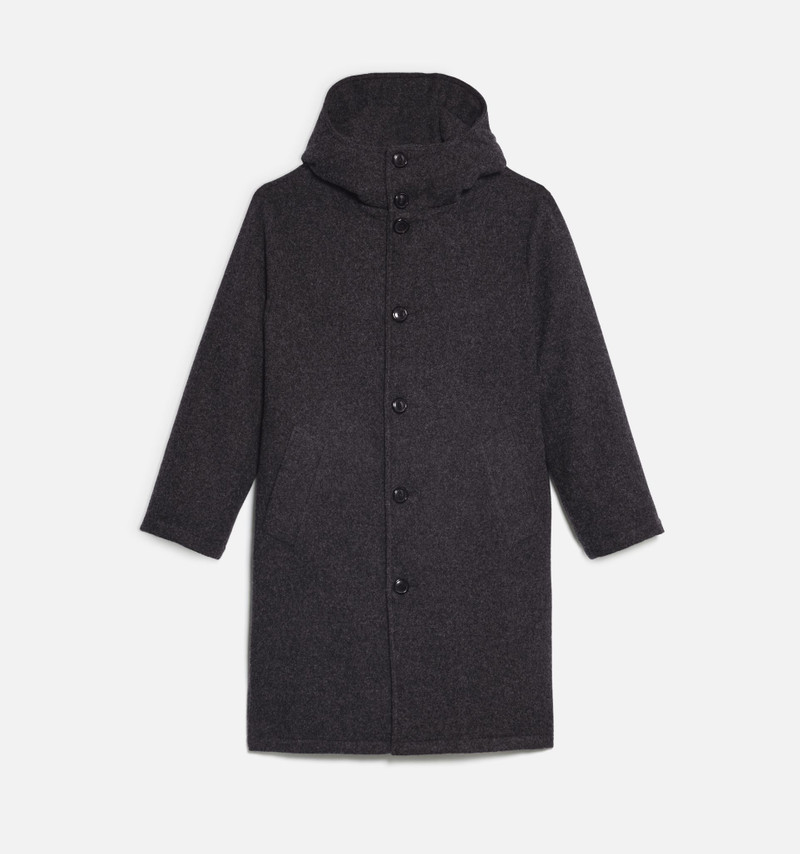 AMI Paris Hooded Quilted Coat outlook
