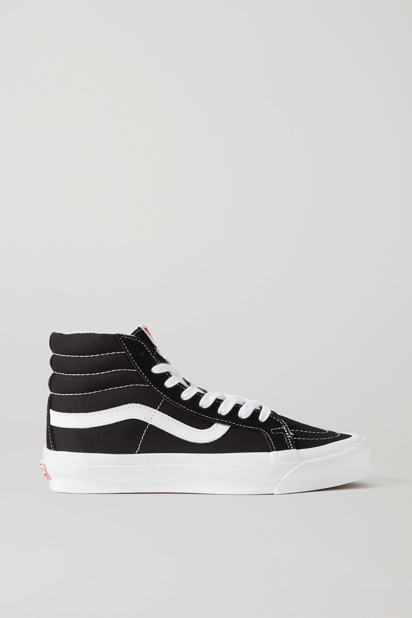 OG SK8-Hi LX leather-trimmed suede and canvas high-top sneakers - 1