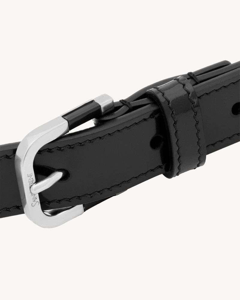 RESIN-INSERT BELT IN BRUSHED LEATHER 3