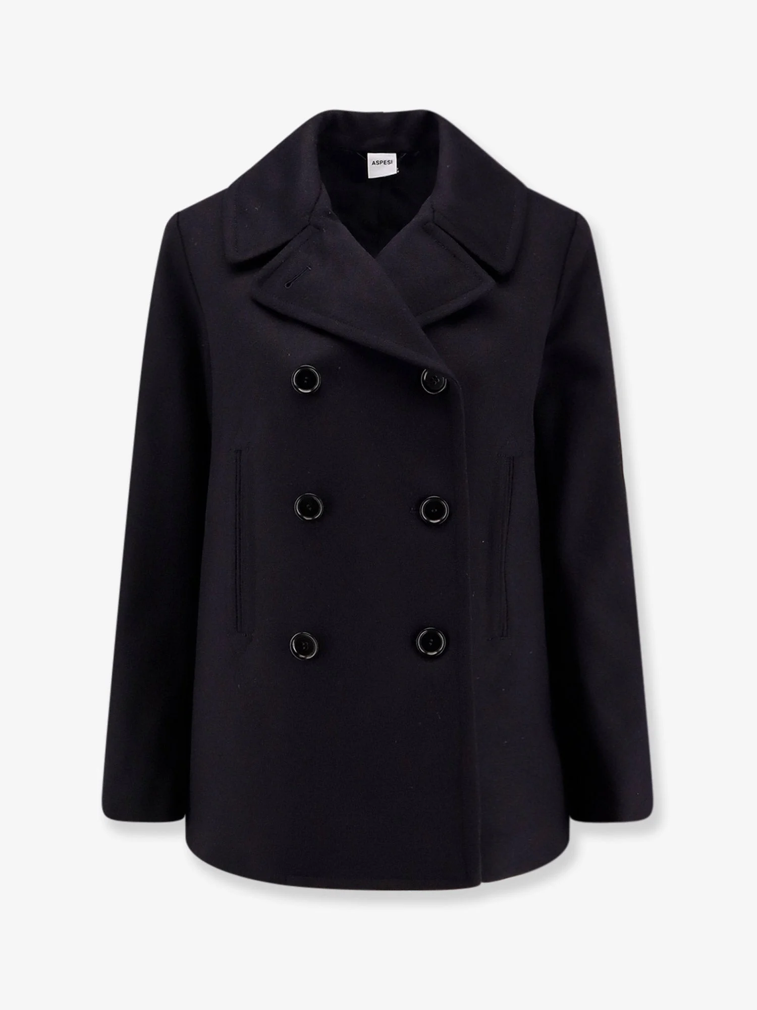Aspesi Double-Breasted Wool Coat - 1