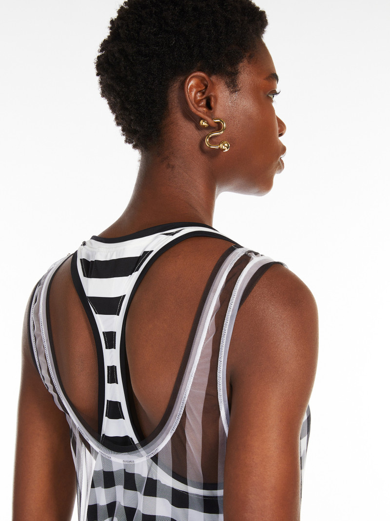 NARO Sleeveless dress with tulle 5