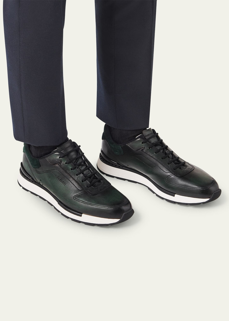 Berluti Men's Fast Track Leather Runner Sneakers outlook