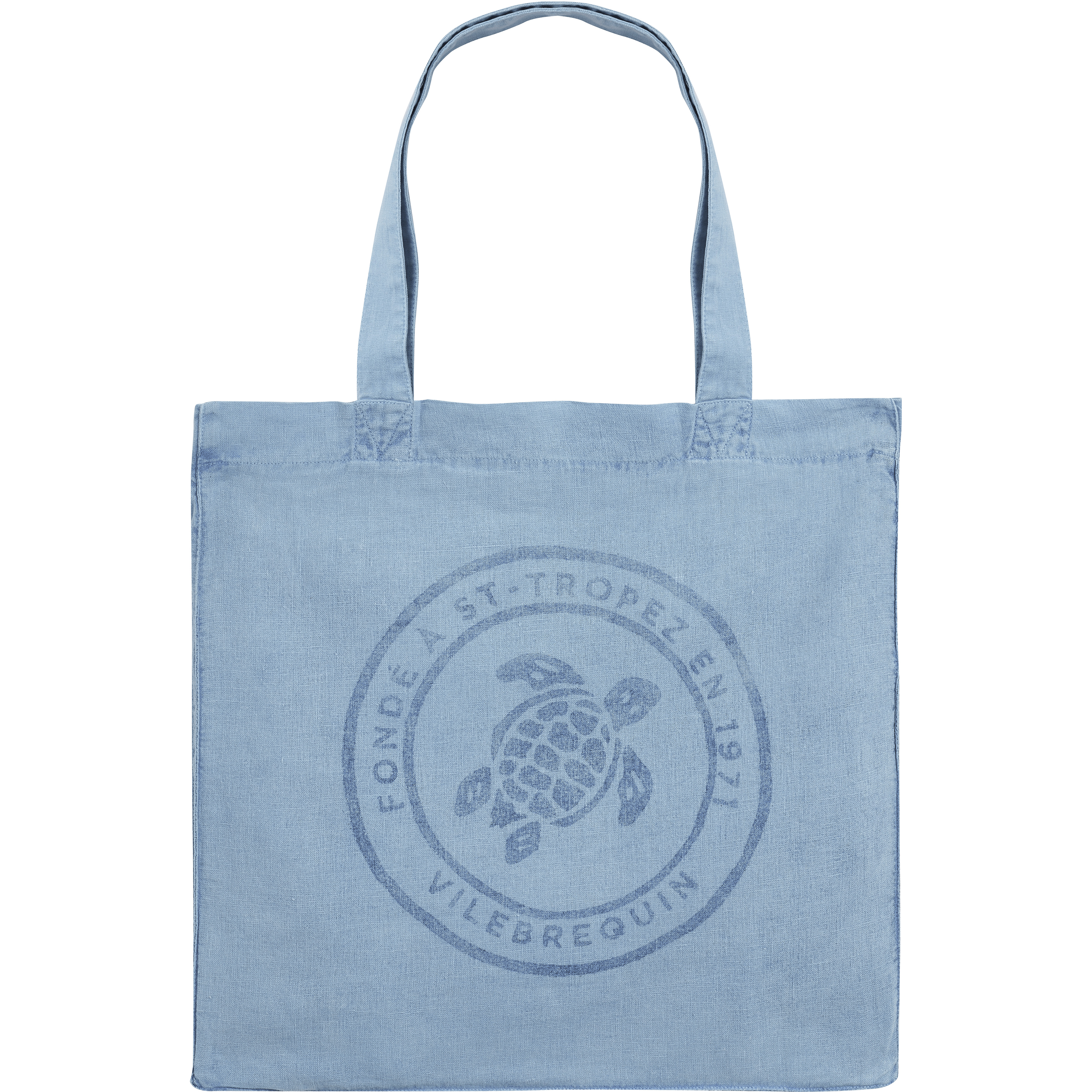 Linen Turtle Unisex Tote Bag Mineral Dye - 1