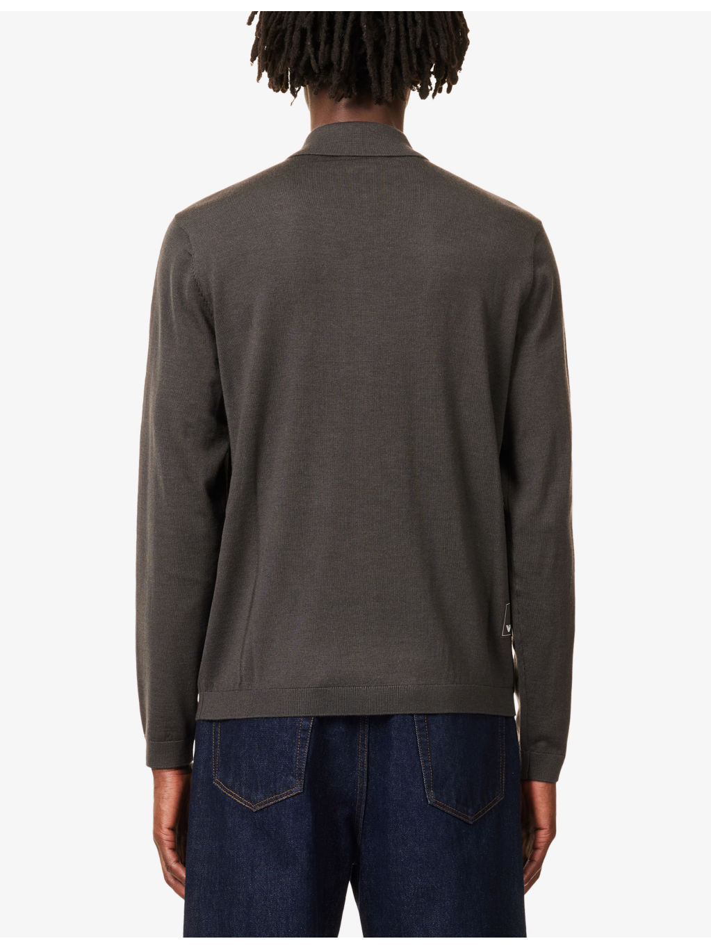 Polo Collar Fine-Knit Virgin-Wool Cardigan - 4