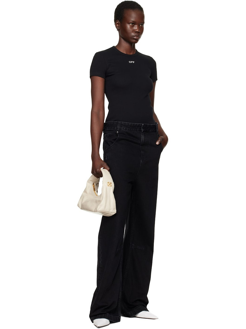 Off-White Black 'Off' Stamp Rib Basic T-shirt outlook