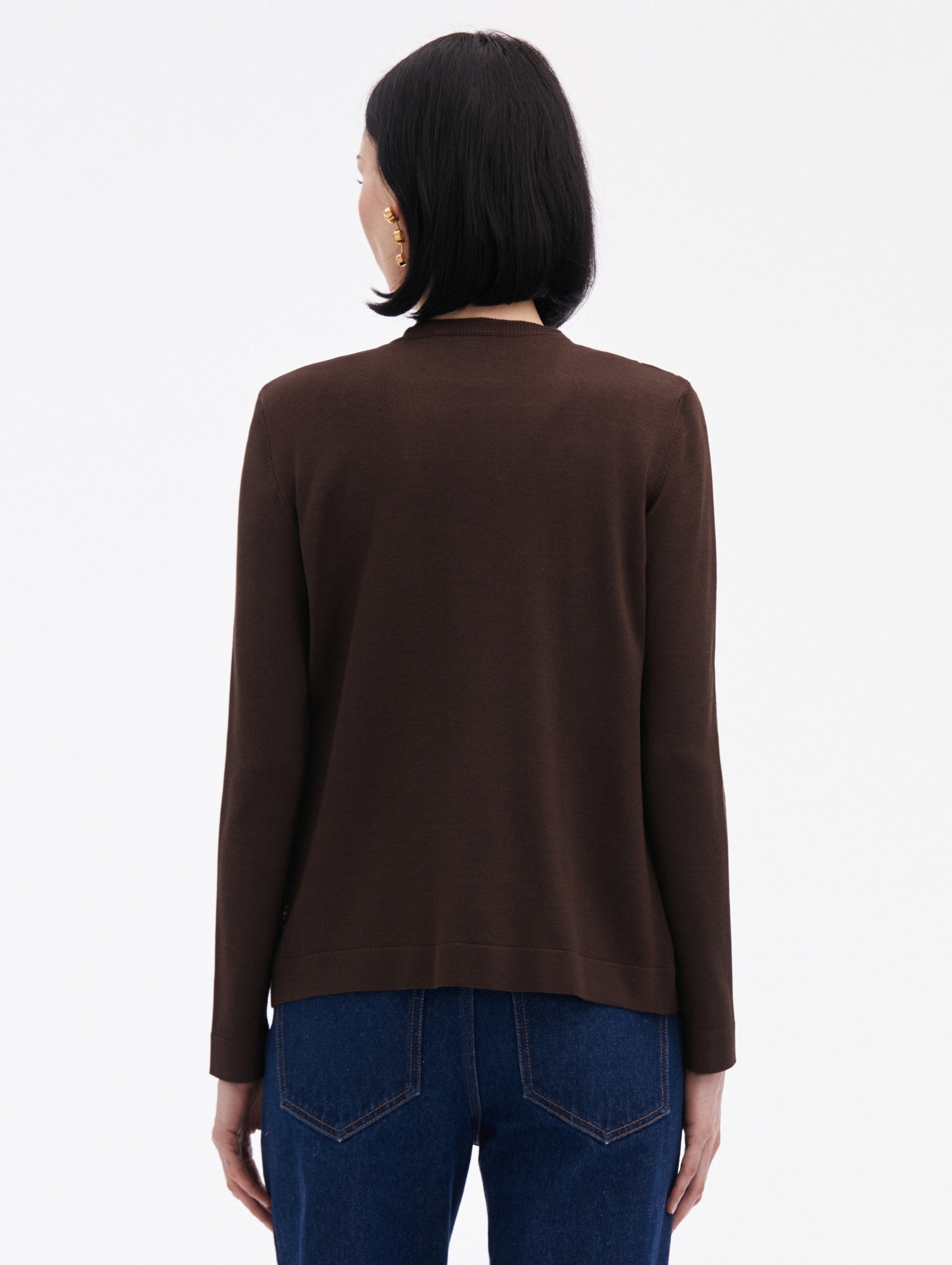 OSCAR CHAIN-LINK INSET CARDIGAN - 3