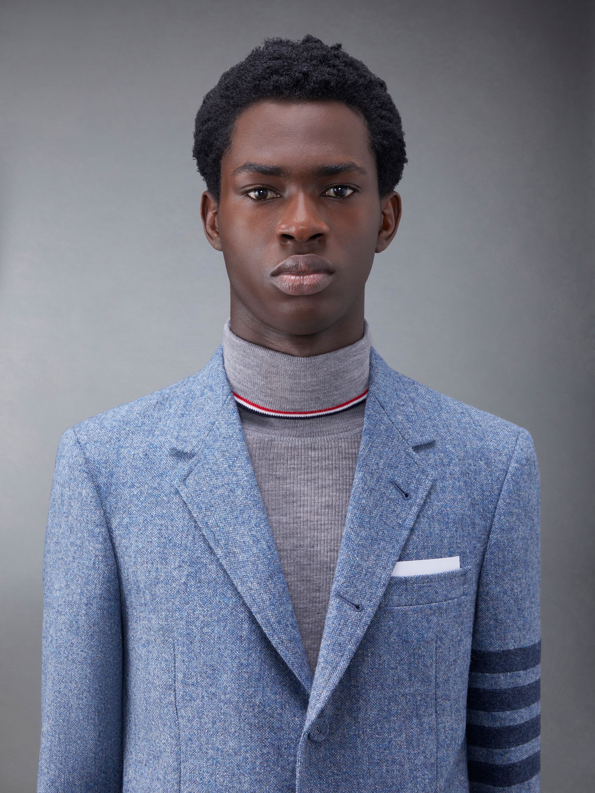 Donegal Tweed 4-Bar Straight Fit Sport Coat - 7