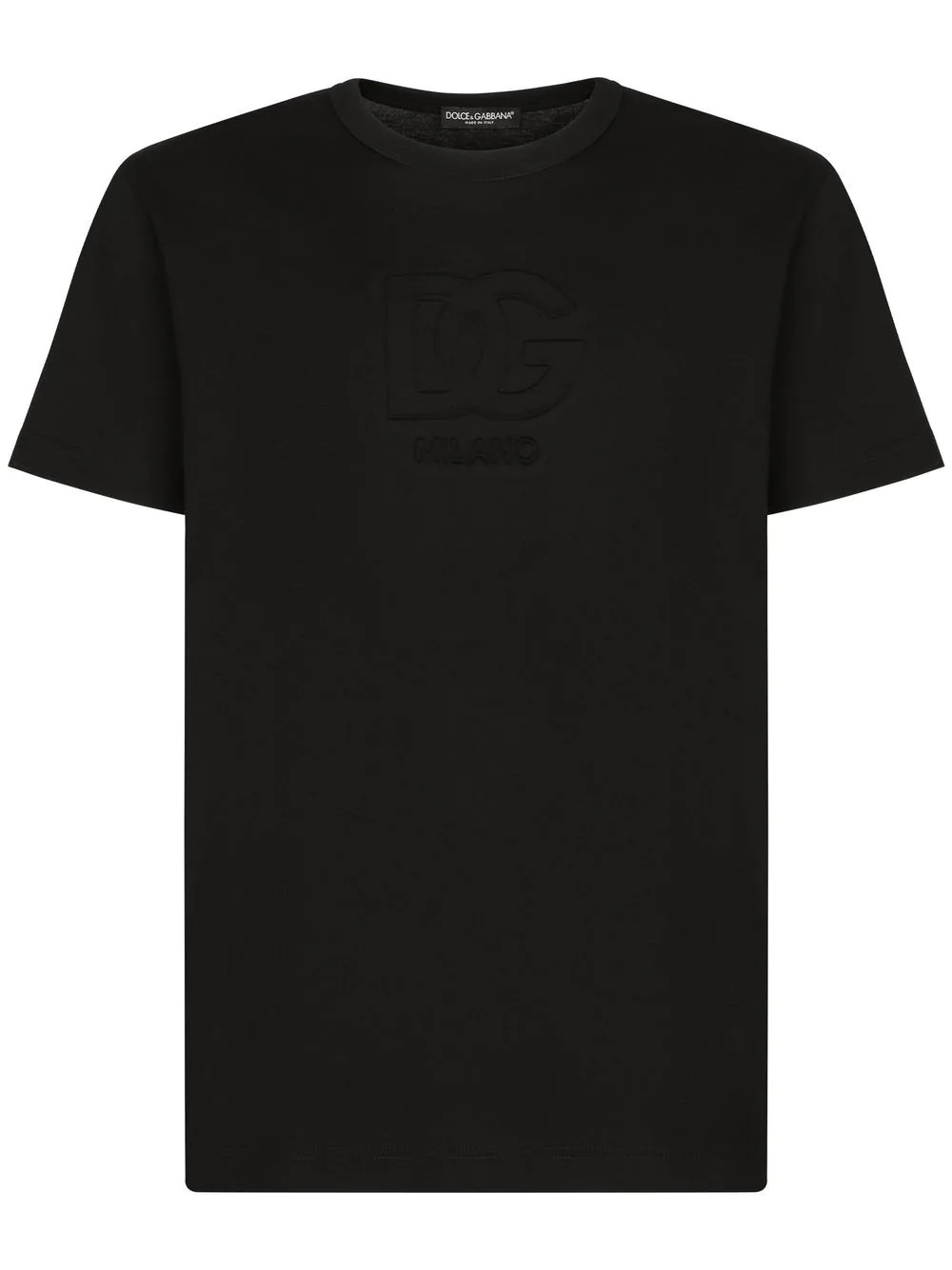 embossed logo cotton T-shirt - 1