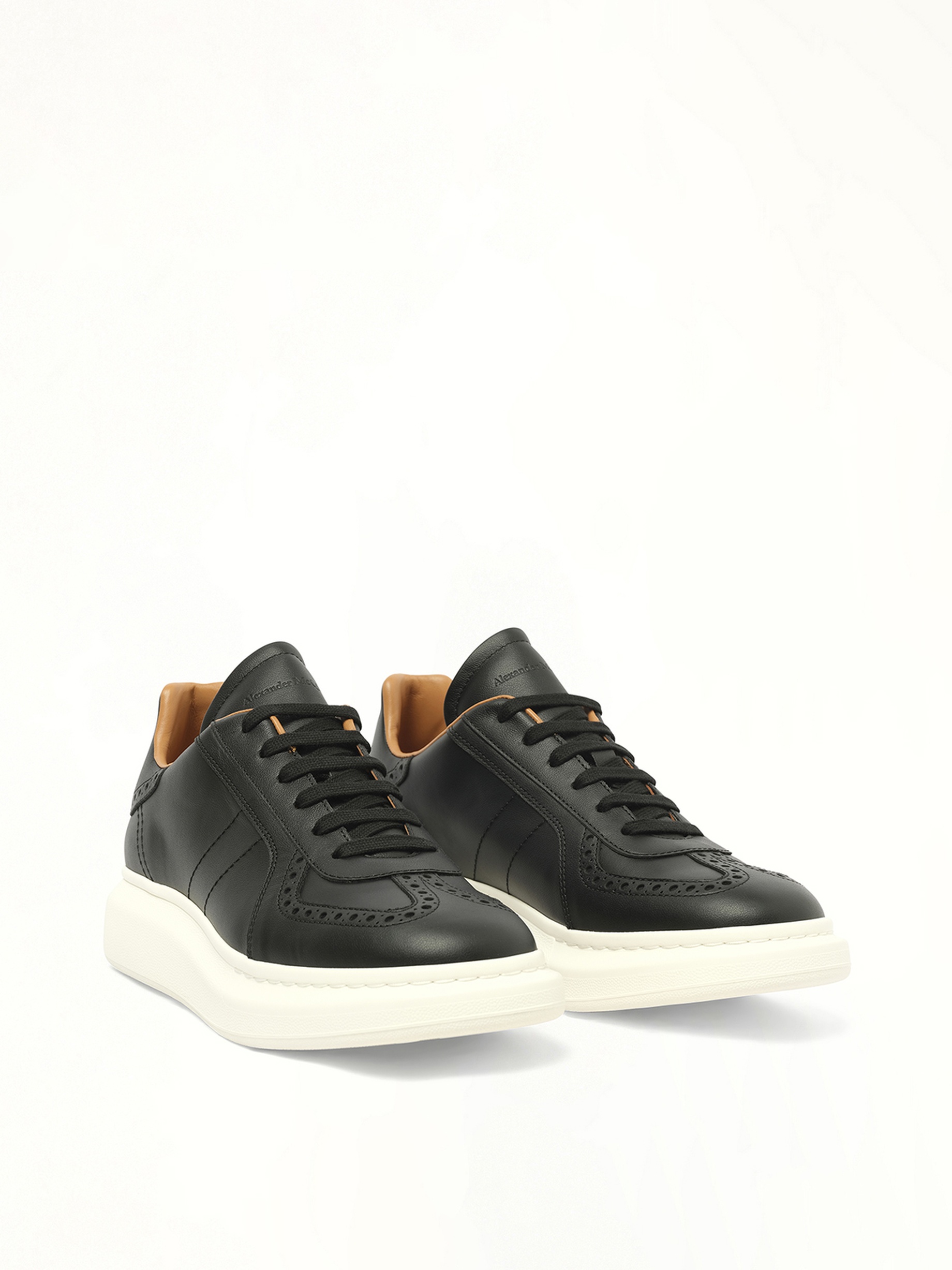 Candid Calf Larry Sneaker in Black/White - 2