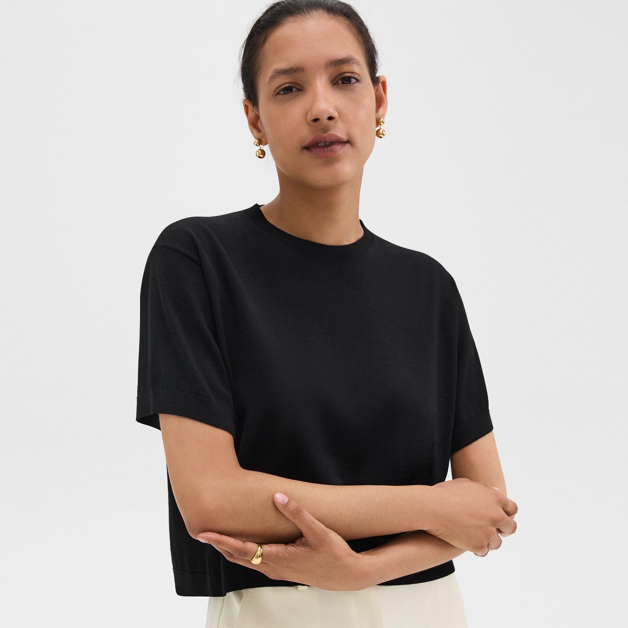 Boxy Tee in Regal Wool - 5