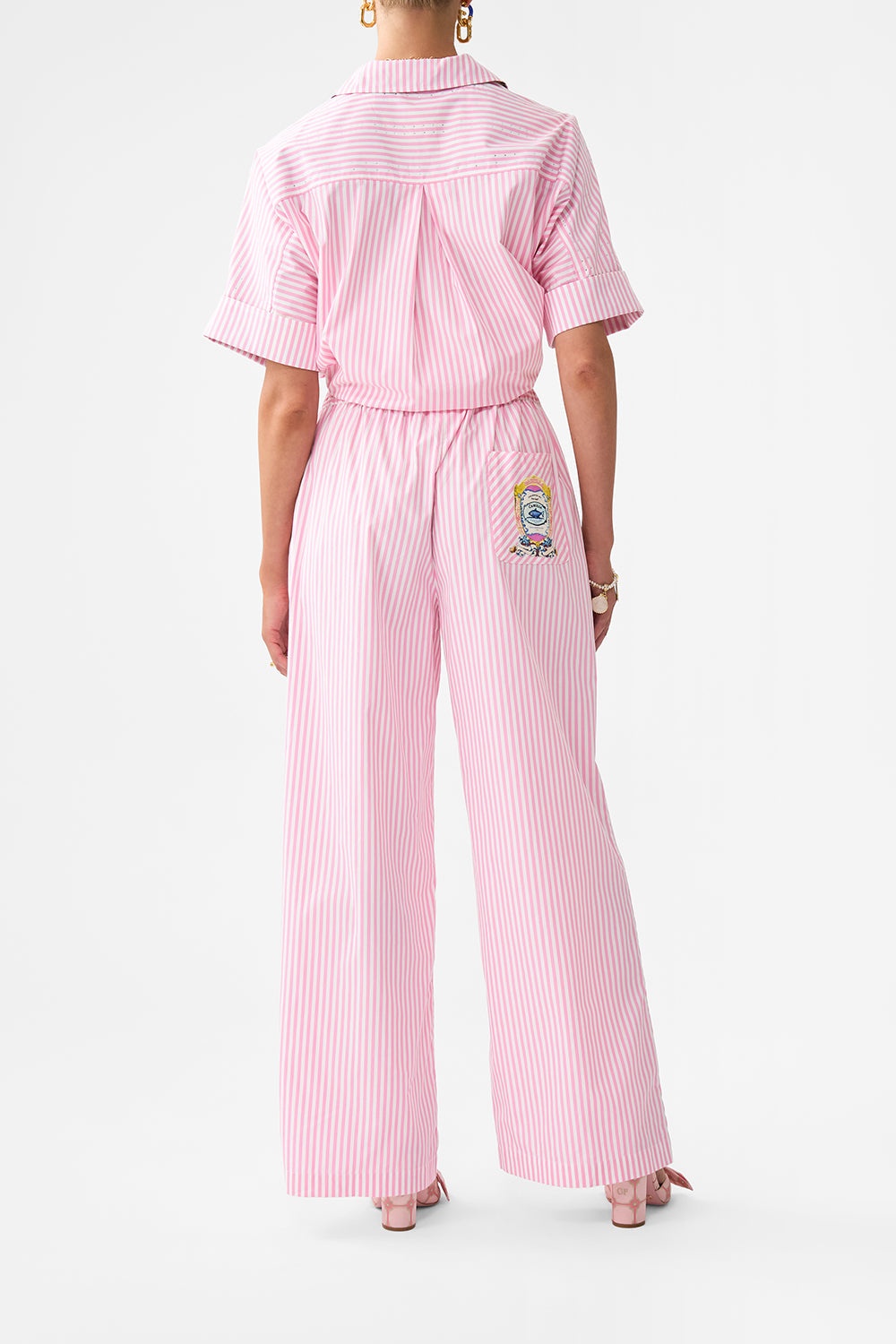 BUTTON FRONT LOUNGE PANT - 3