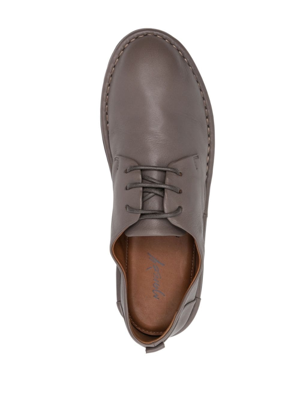 lace-up leather oxford shoes - 4