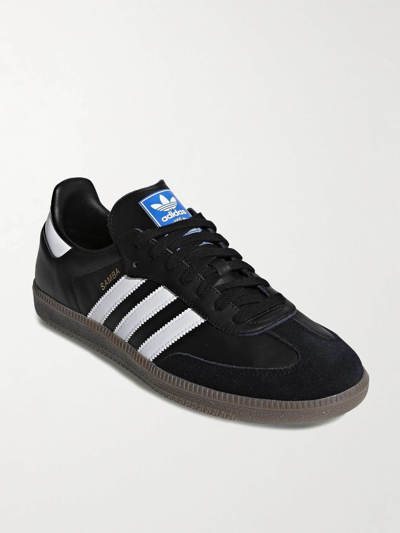 Samba OG Suede-Trimmed Leather Sneakers - 3