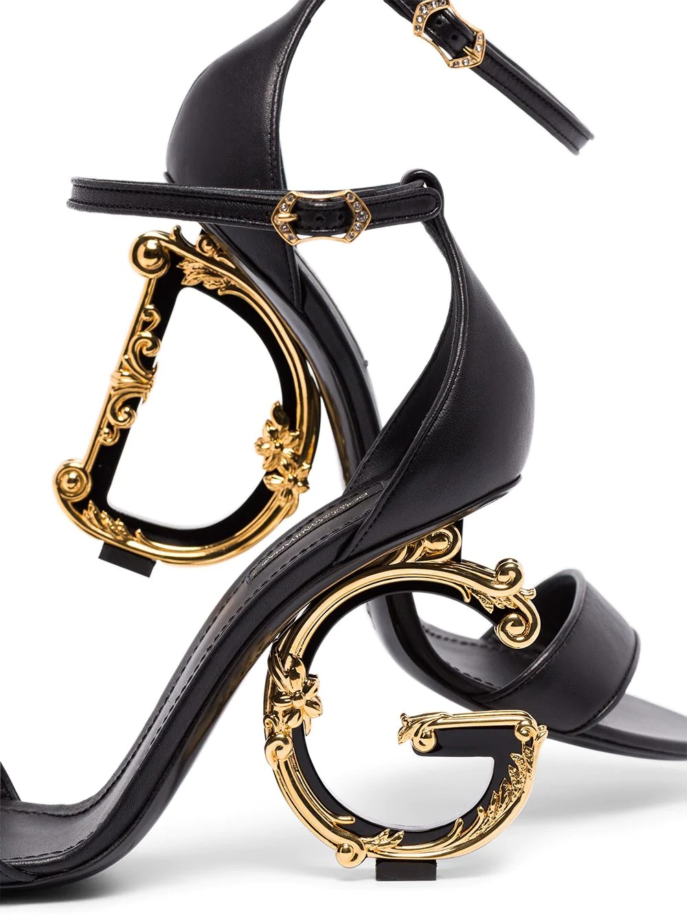 Baroque DG 105mm leather sandals - 4