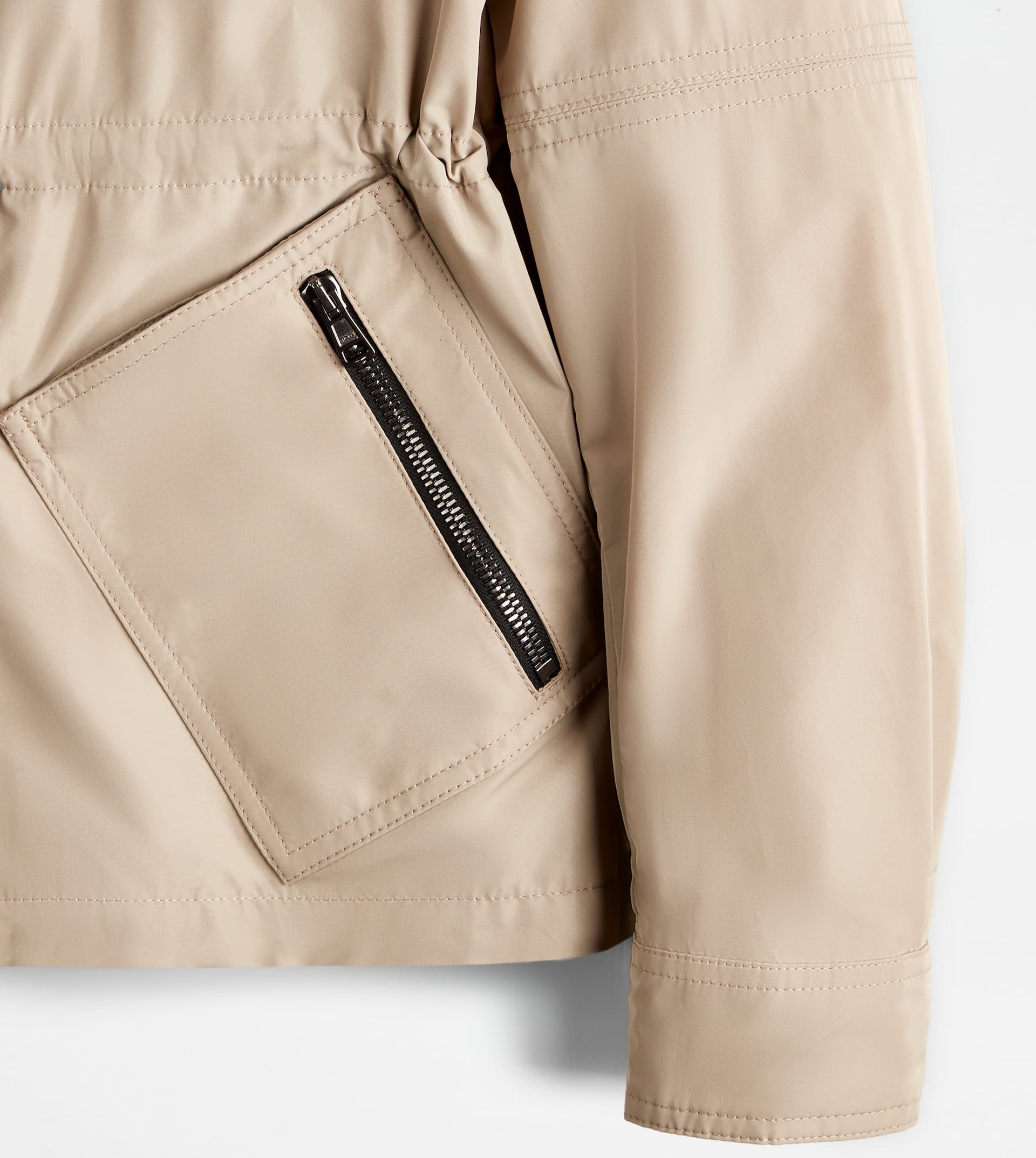 SHORT PARKA - BEIGE - 4