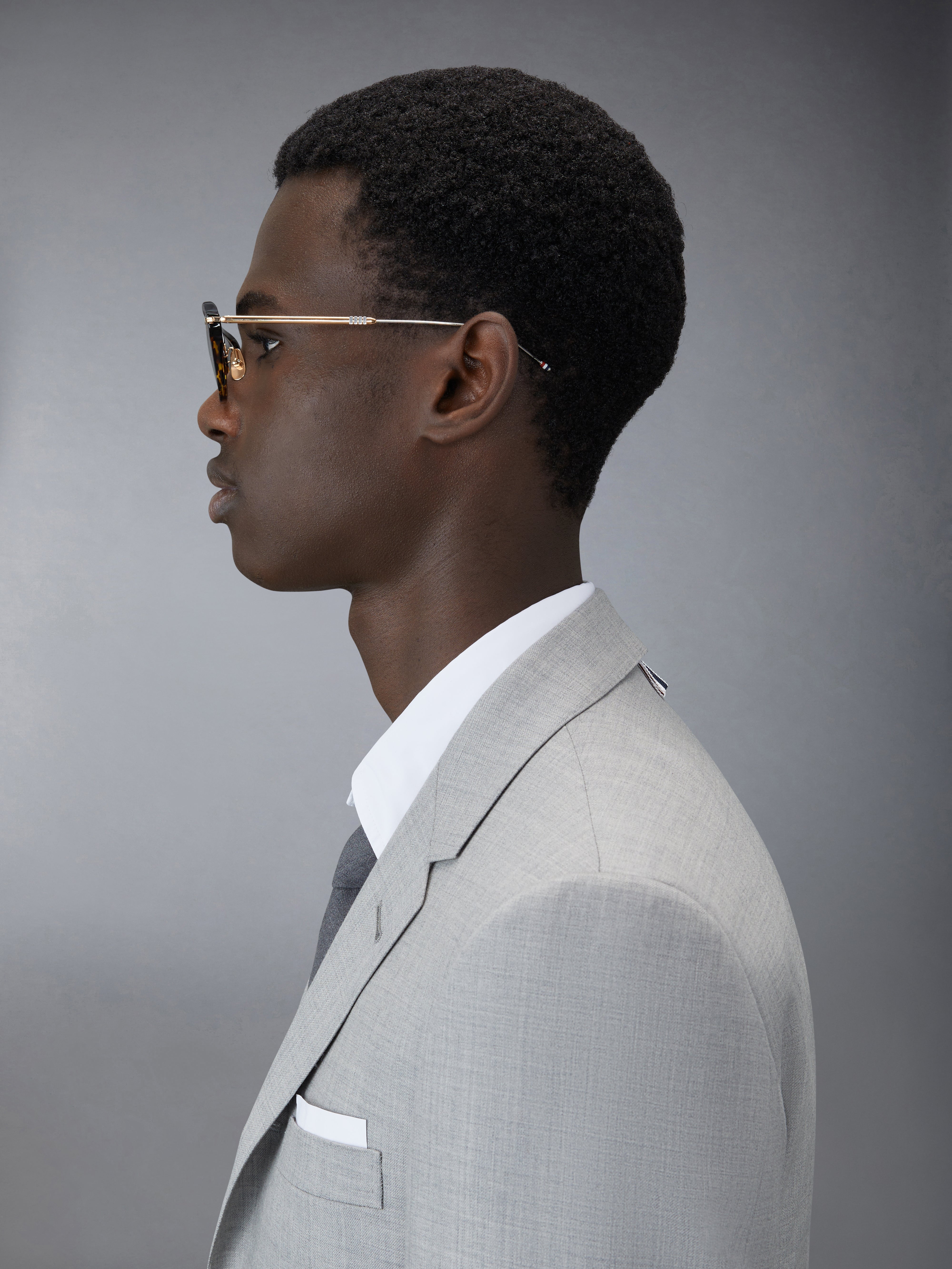 ACETATE AND TITANIUM RECTANGULAR EYEGLASSES - 3