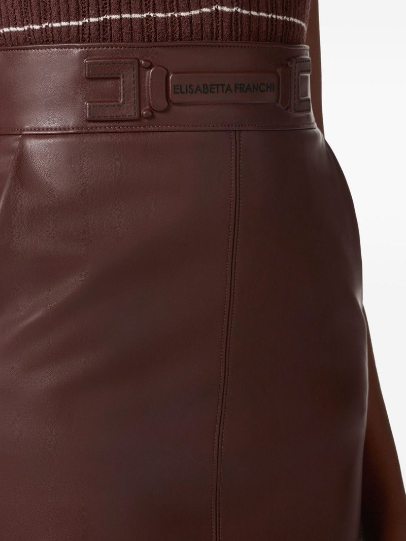 logo-belt midi skirt 5