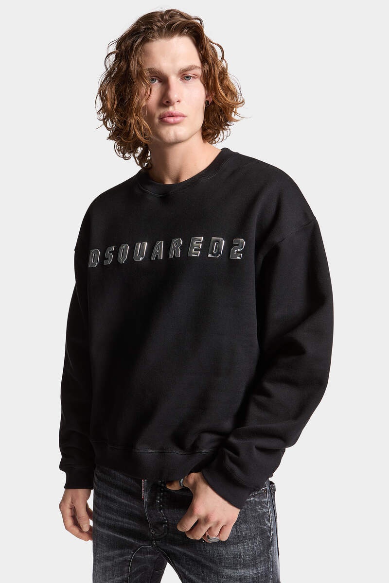 DSQUARED2 BRUSHED FLEECE RELAX FIT SWEATSHIRT - 3