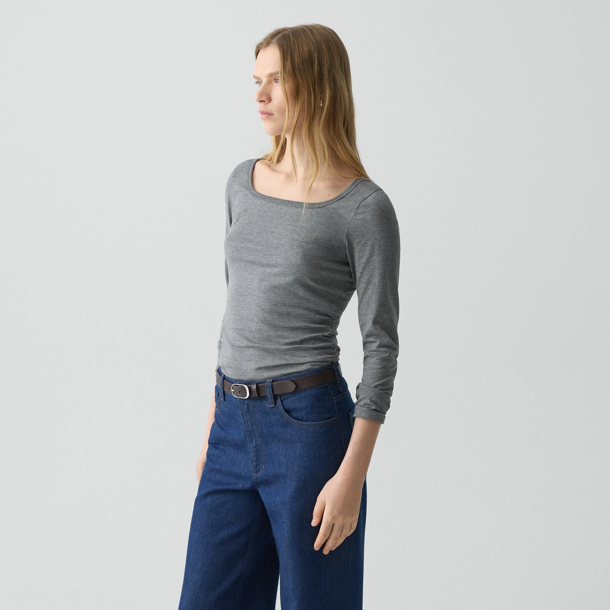 Square Neck Tee in Certified Organic Cotton - 3
