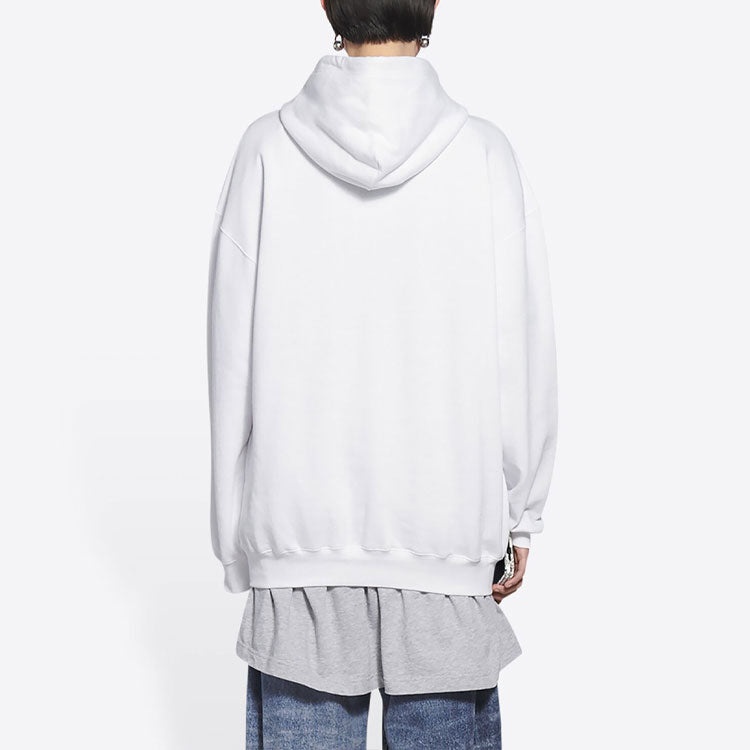 Balenciaga Balenciaga Copyright Logo Print Medium Fit Hoodie 'White' 578135TIV559152 - 5