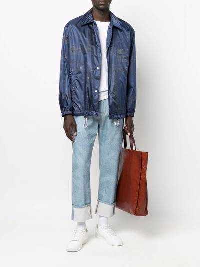 Etro drawstring cropped jeans outlook