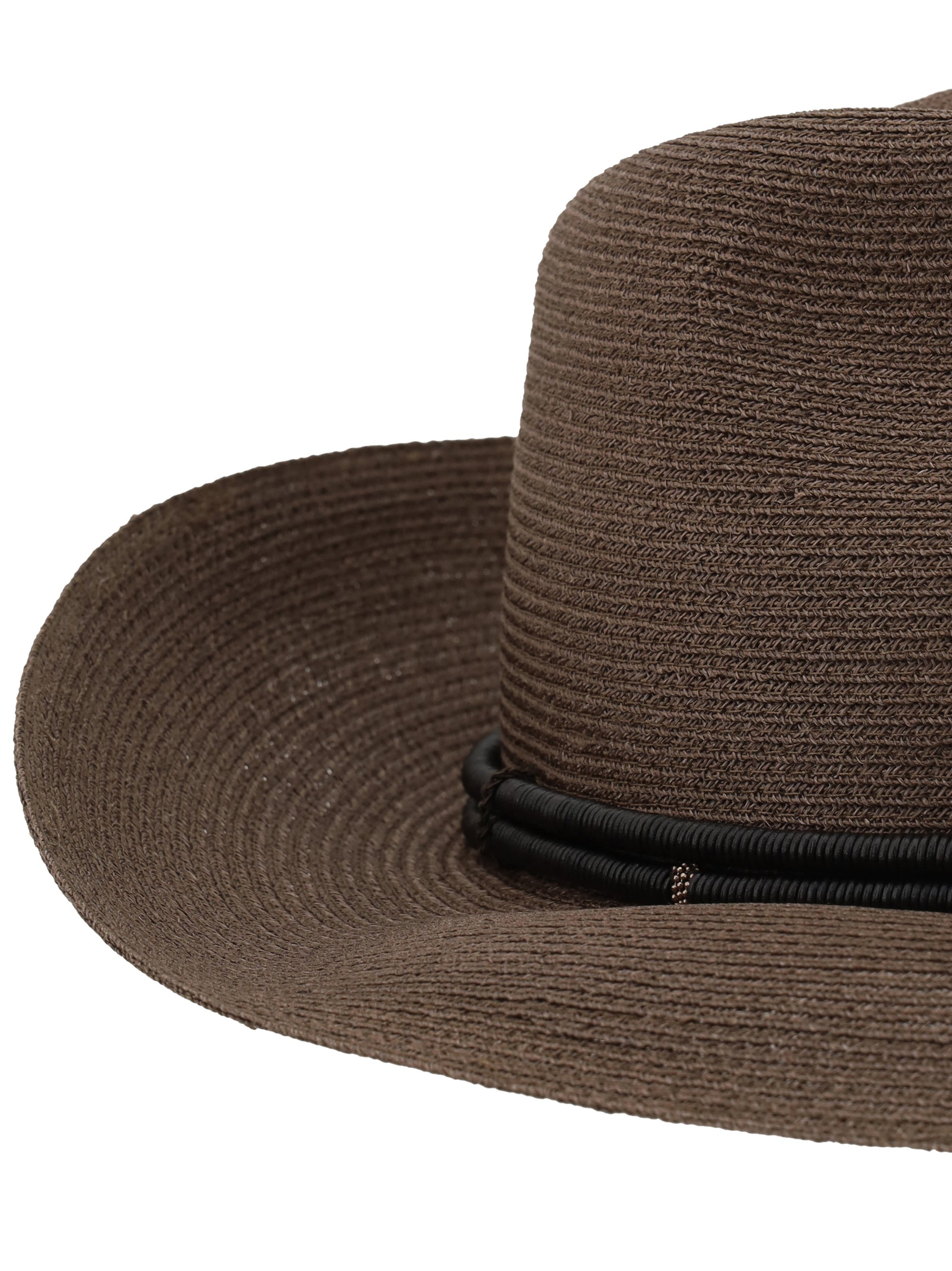 Brunello Cucinelli Women Fedora In Hemp And Techno Cotton - 3