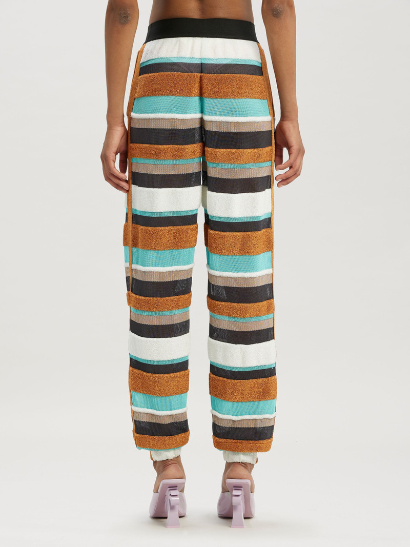 Lurex Stripes Knit Logo Pants 5