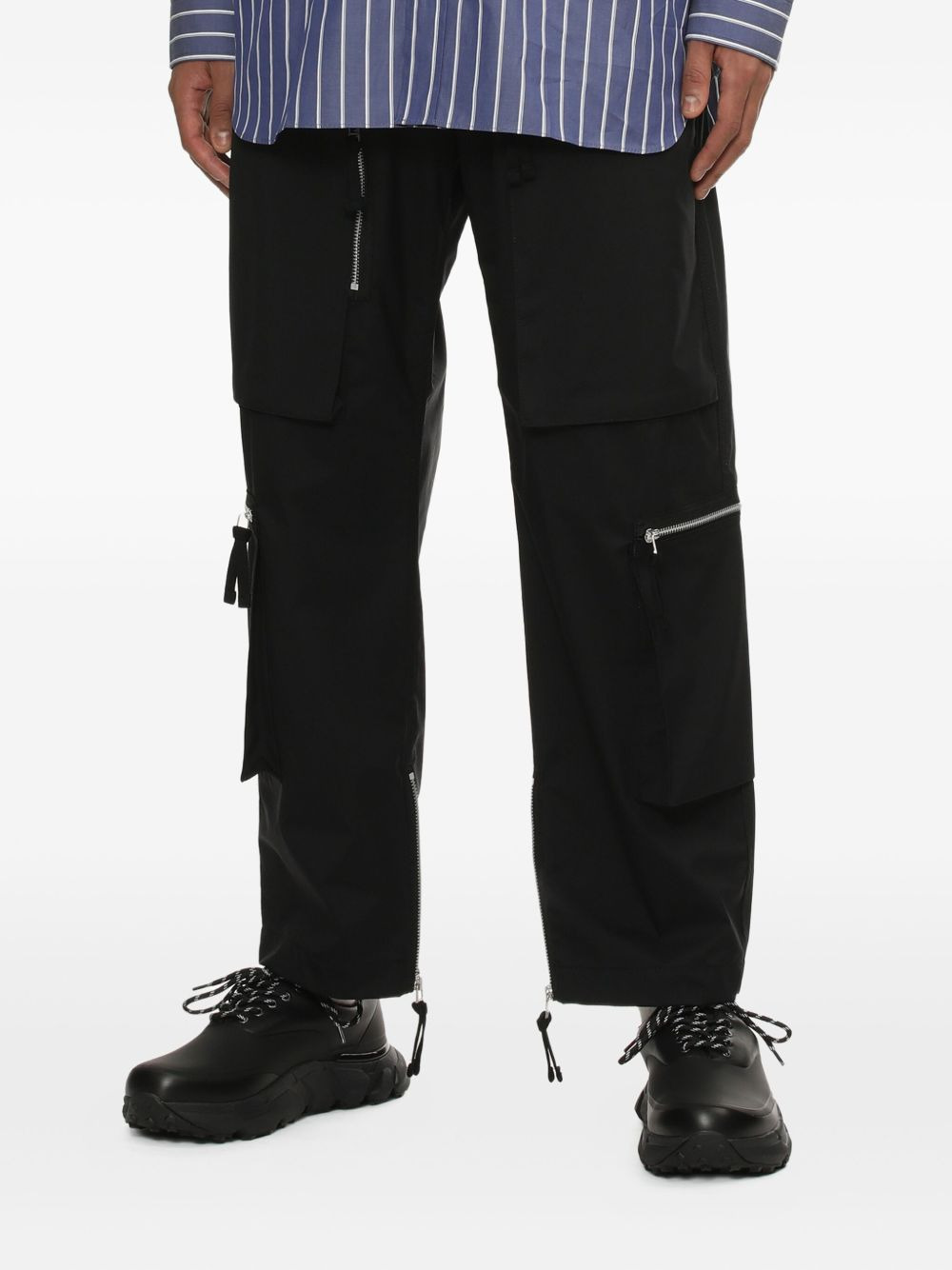 zip-pocket cargo pants - 3